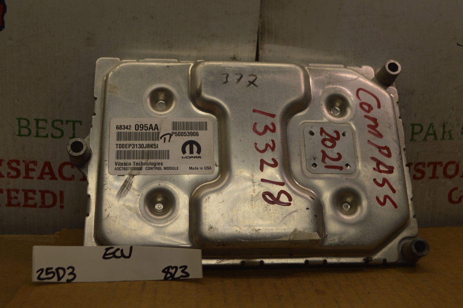 2017-18 Jeep Compass ECU P68342095AA Engine Control Unit Module 820-23C2