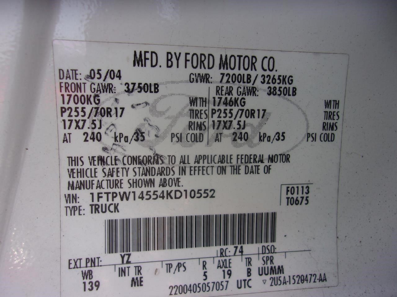 Engine ECM Electronic Control Module New Style Fits 04 FORD F150 PICKUP 32329968