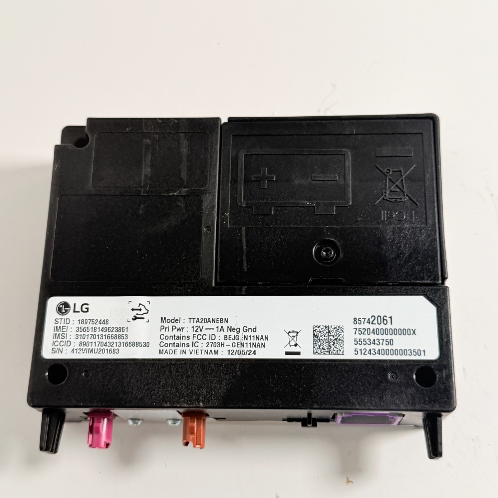 OEM 85742061 CHEVROLET TRAILBLAZER TELEMATICS CONTROL MODULE 2025