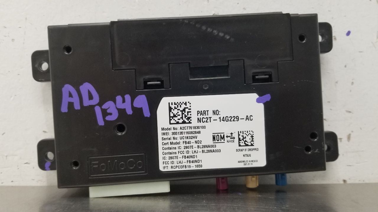 22 FORD E350 VAN SD COMMUNICATION CONTROL MODULE NC2T14G229AC