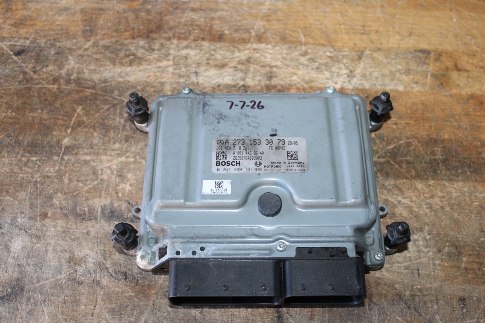 2007-2012 Mercedes GL450 GL550 ECU ECM PCM Engine Control Module A2731533079