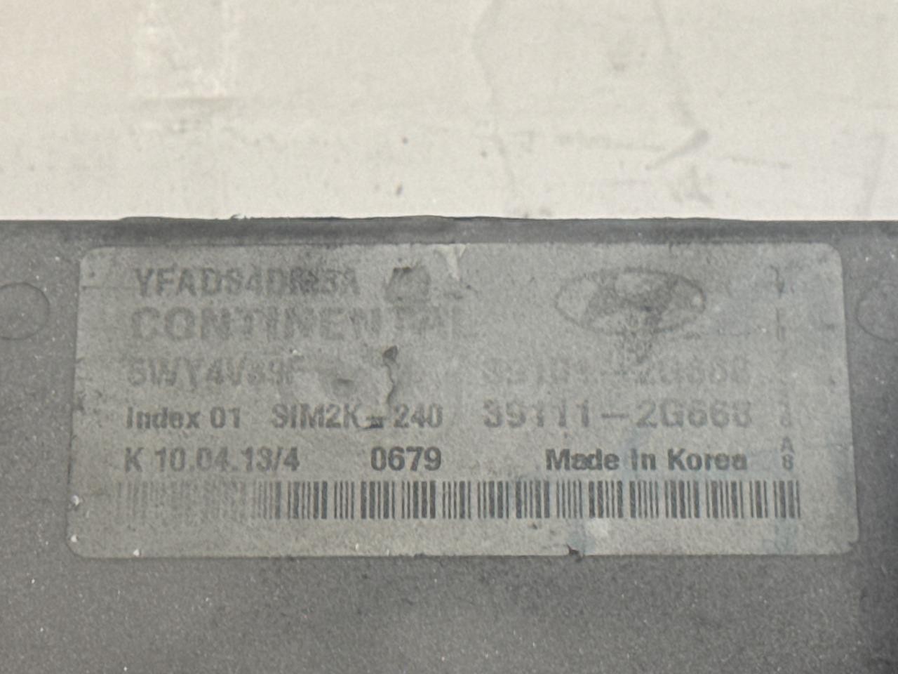 ENGINE COMPUTER HYUNDAI SONATA 2011 2012 2013 2014 39111-2G668 2.4L PCM ECM OEM