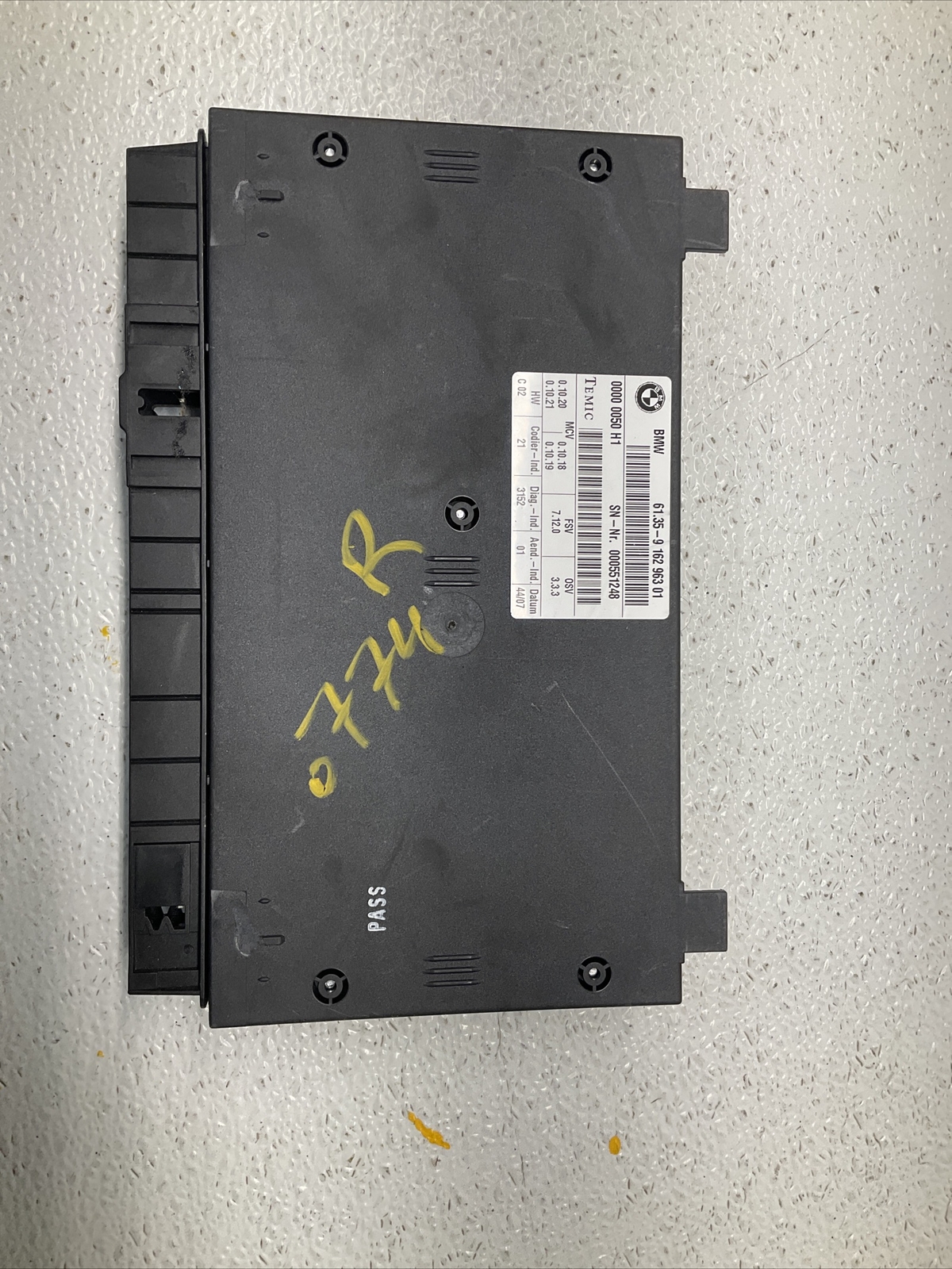 BMW 750i 760i Alpina B7 X5 X5M X6 X6M Seat Control Module 9162963 Stk#NOF1445