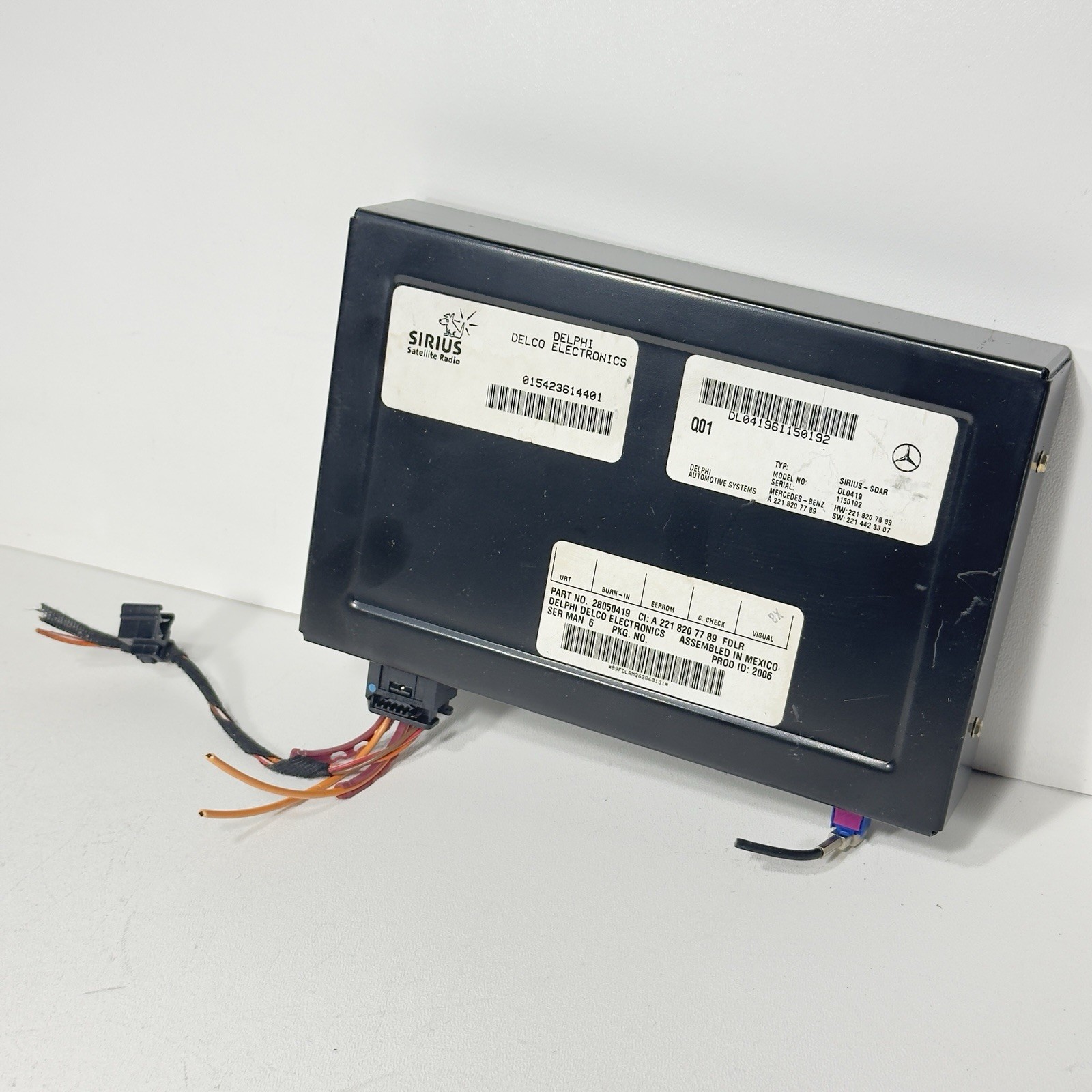 Mercedes W216 CL550 S600 C300 SLK350 Sirius Satellite Radio Module Receiver OEM