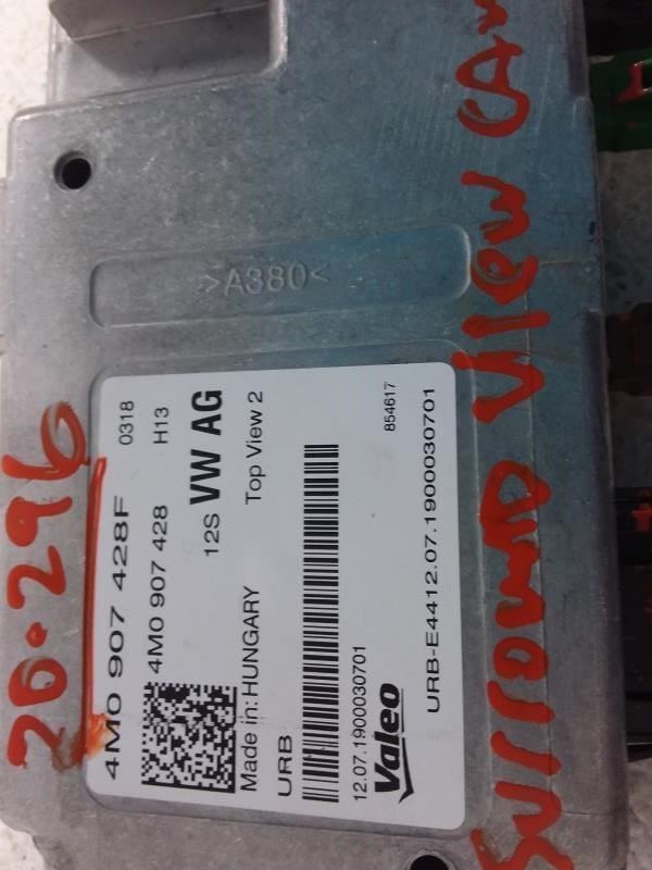 SURROUND VIEW CAM MODULE S5 AUDI 2019 Chassis ECM 864285 ID# 4M0907428F