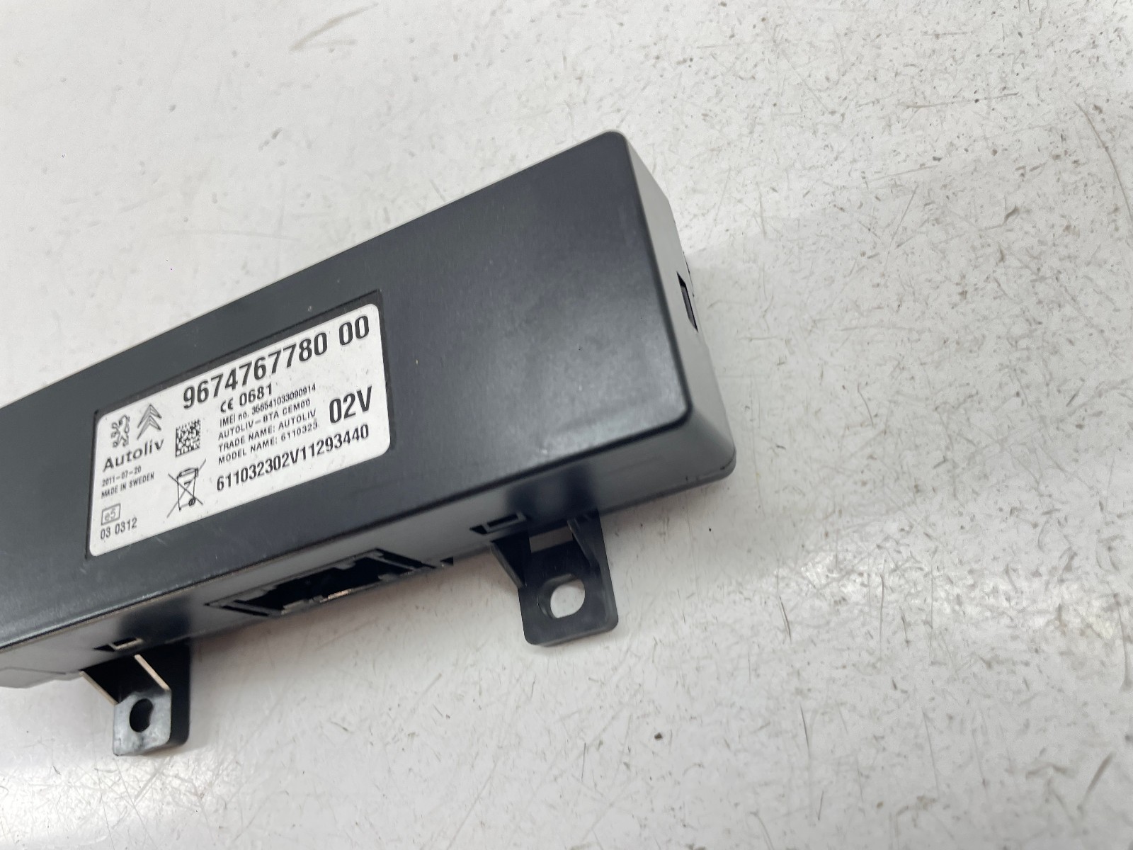 PEUGEOT 508 MK1 BLUETOOTH CONTROL MODULE UNIT ASSEMBLY 9674767780 2011-2015