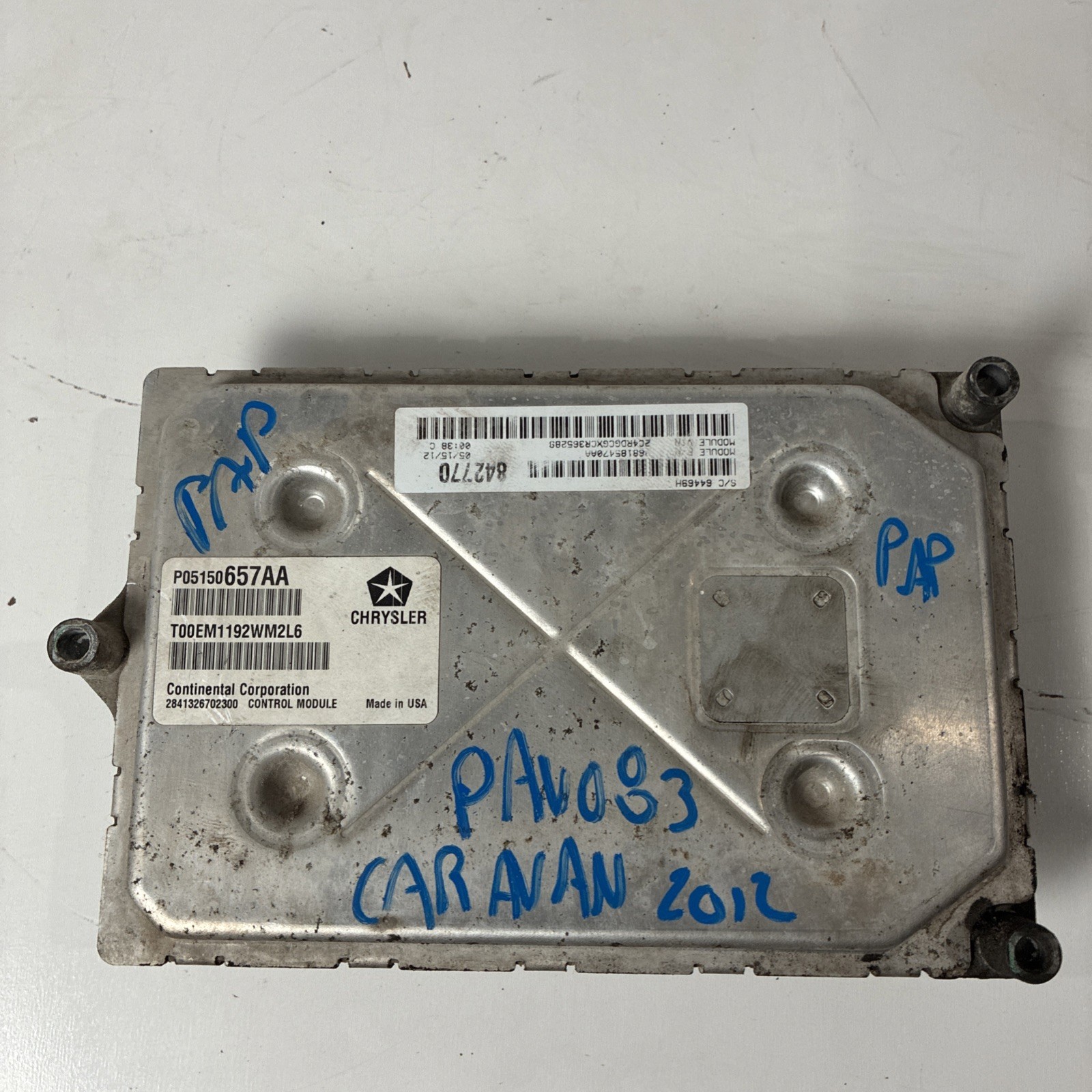 ✅ TESTED 2012 Dodge Caravan Engine Computer Control Module ECU ECM P05150657AA