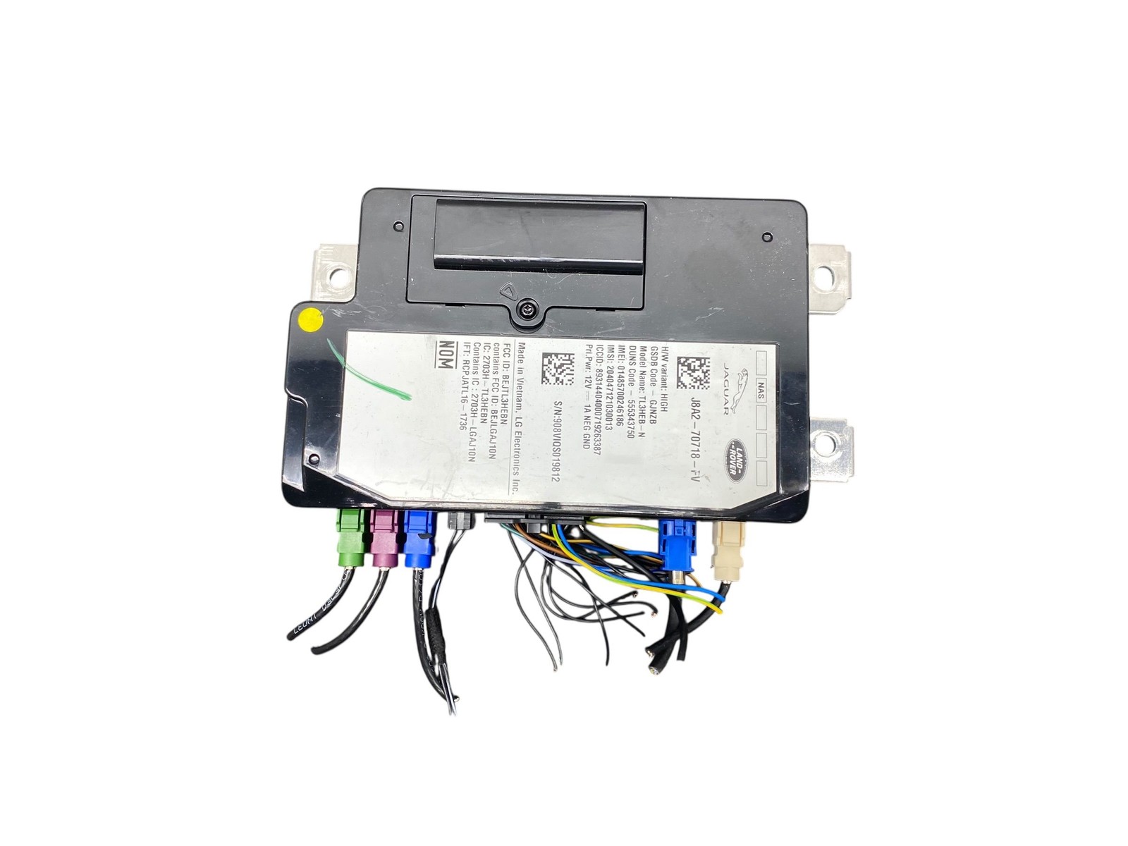2018-2020 JAGUAR F-PACE SVR X761 OEM TELEMATICS COMMUNICATION CONTROL MODULE