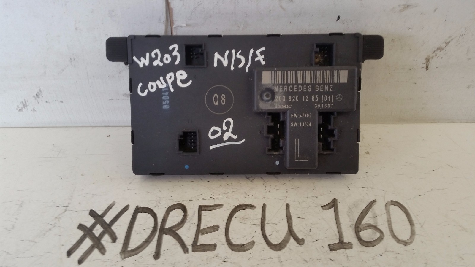 MERCEDES C CLASS W203 COUPE NEARSIDE FRONT DOOR CONTROL MODULE ECU 2038201385