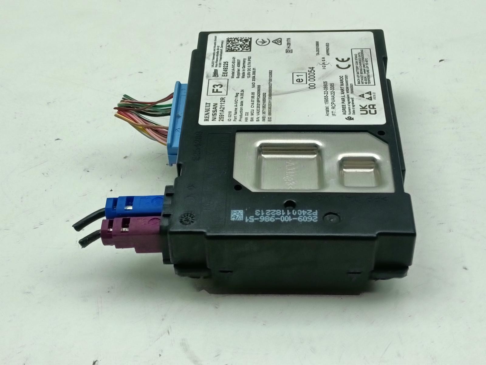 DACIA JOGGER TELEMATIC CONTROL MODULE ECU 2021-2026 2591A2112R