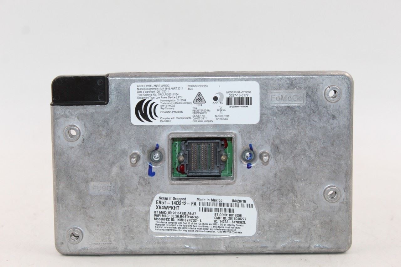 Chassis ECM Communication Voice Recognition 2014-2018 FORD TRANSIT CONNECT 39762