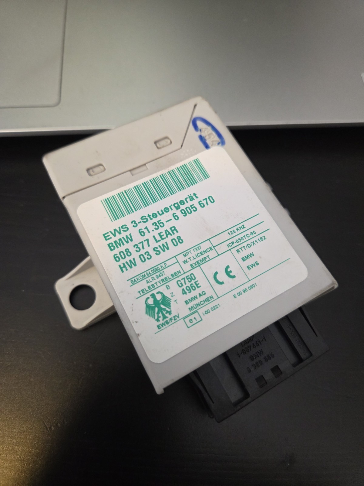 BMW E38 E39 E83 E53 E85 E46 EWS3 Immobilizer Control Module Unit 6905670 OEM