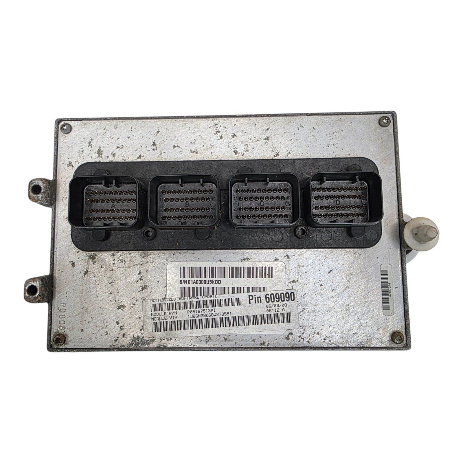 2008 Jeep Liberty 3.7L Engine Computer ECU ECM Control Module P05187513AI OEM