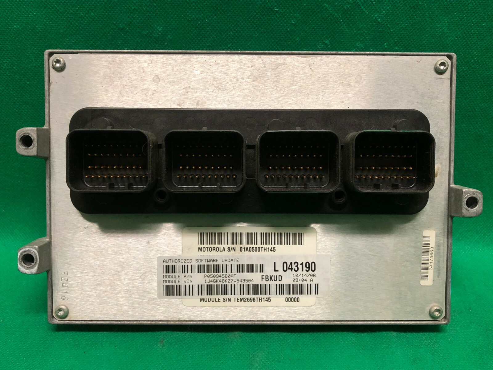 PROGRAMMED PLUG & PLAY 07 JEEP LIBERTY 3.7 AT MODULE ECU PCM ECM 05094580AF