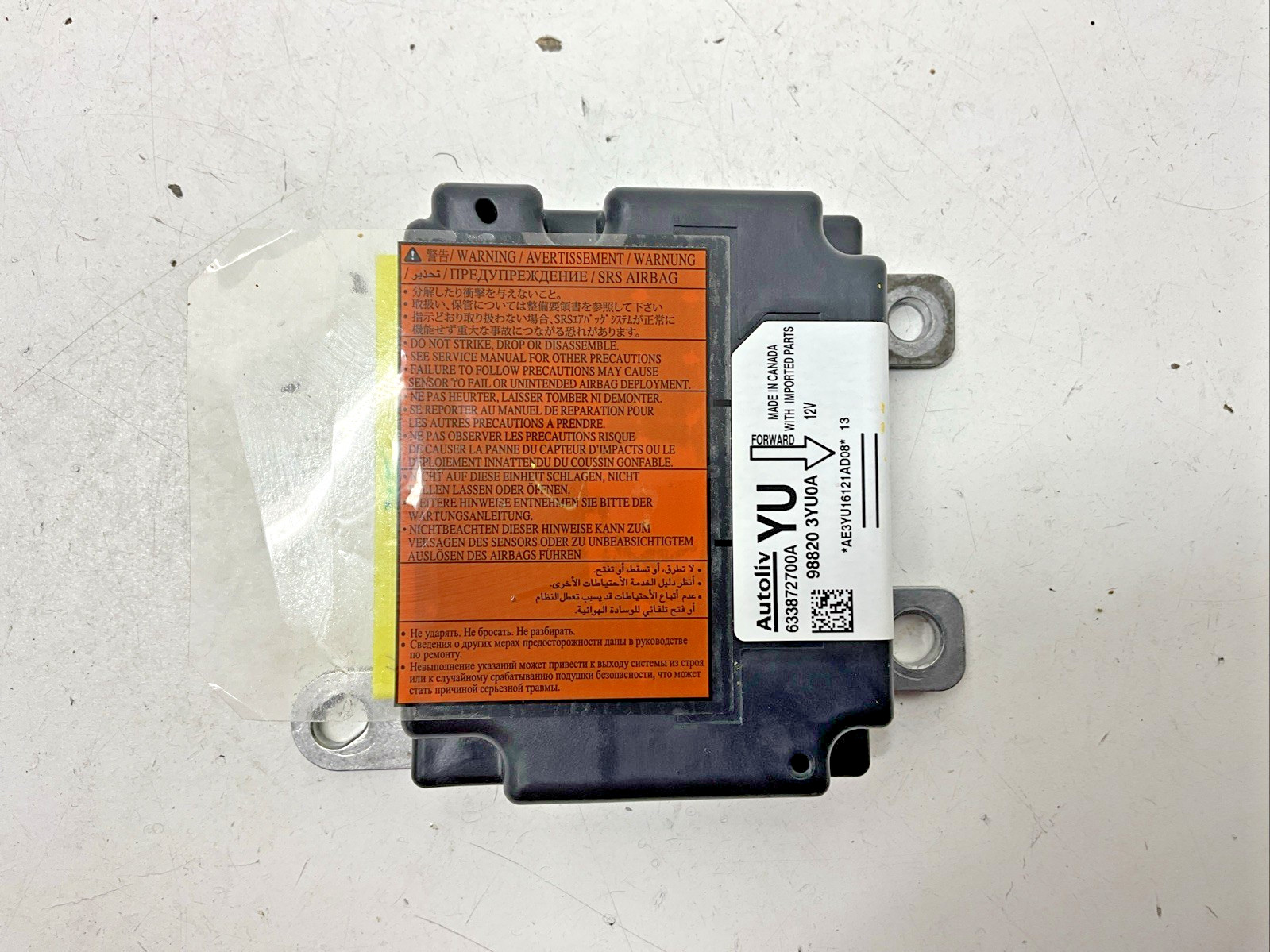 2016 Nissan Sentra Driver Control Module Unit 988203YU0A OEM
