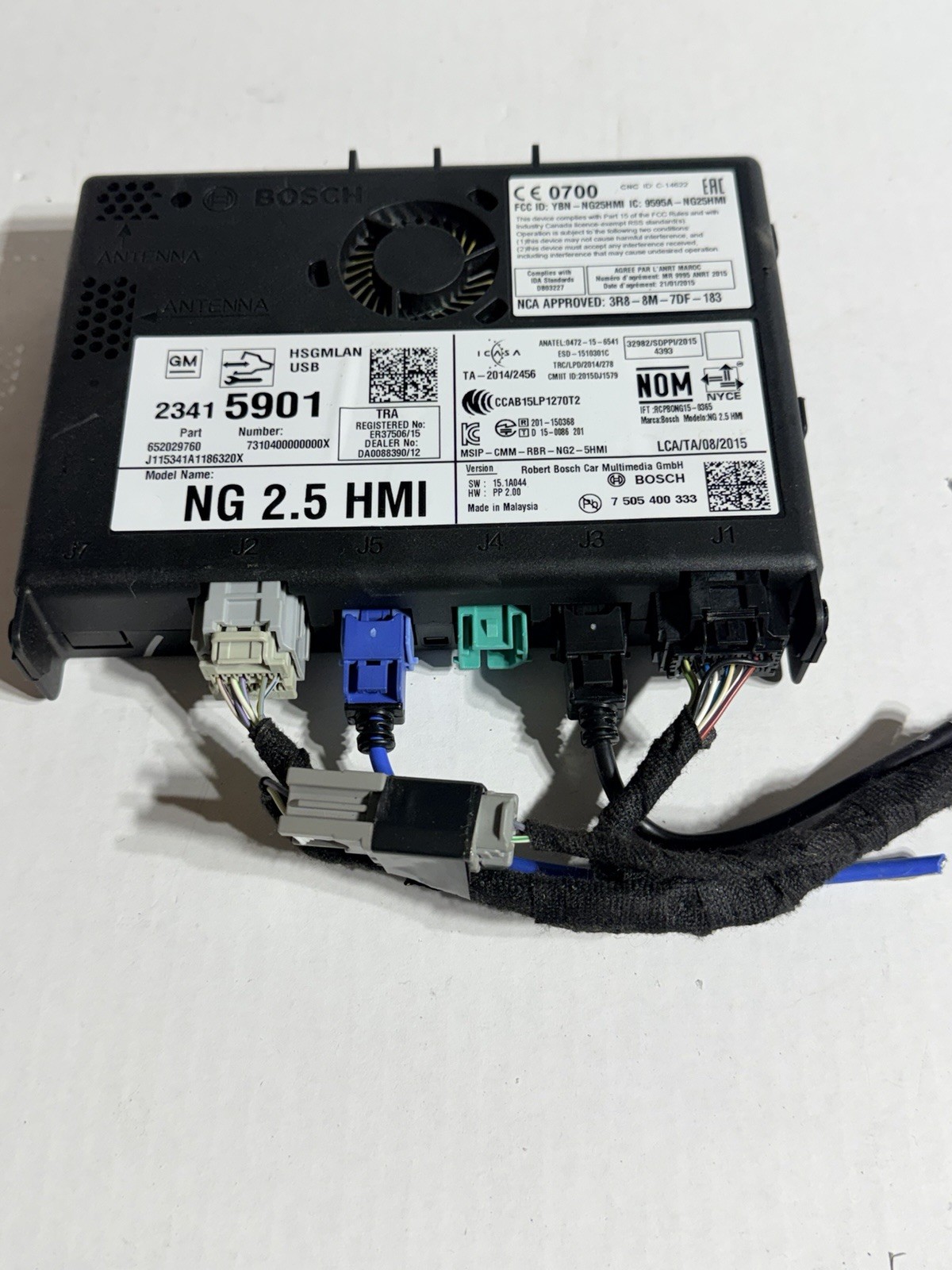 Chevrolet GM BUICK 1500 2016 Human Machine Interface Module HMI 23415901