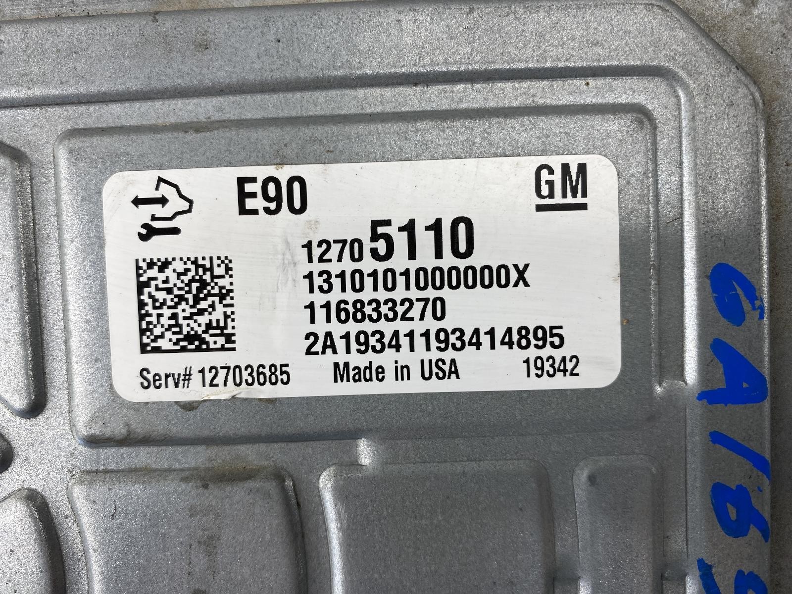 Used Engine Control Module (ECM) fits: 2020 Gmc Sierra 1500 pickup new style mir