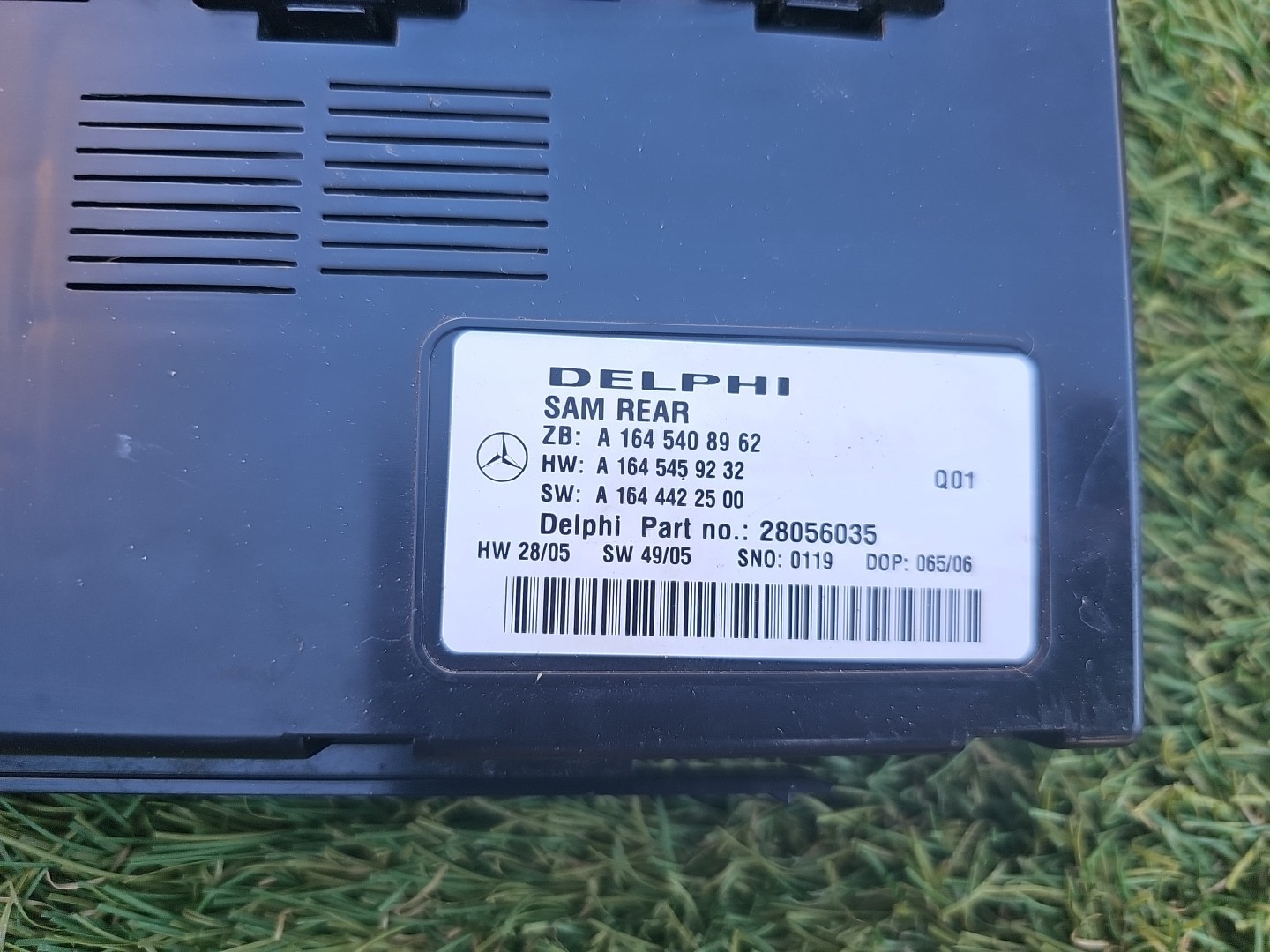07-11 MERCEDES X164 W164 R GL ML REAR SAM SIGNAL ACQUISITION CONTROL MODULE UNIT