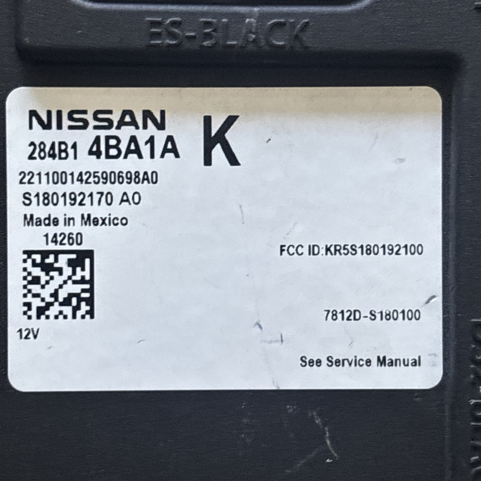 2014 – 2016 Nissan Rogue Body Control Module BCM BCU Unit 284B1 4BA1A K OEM