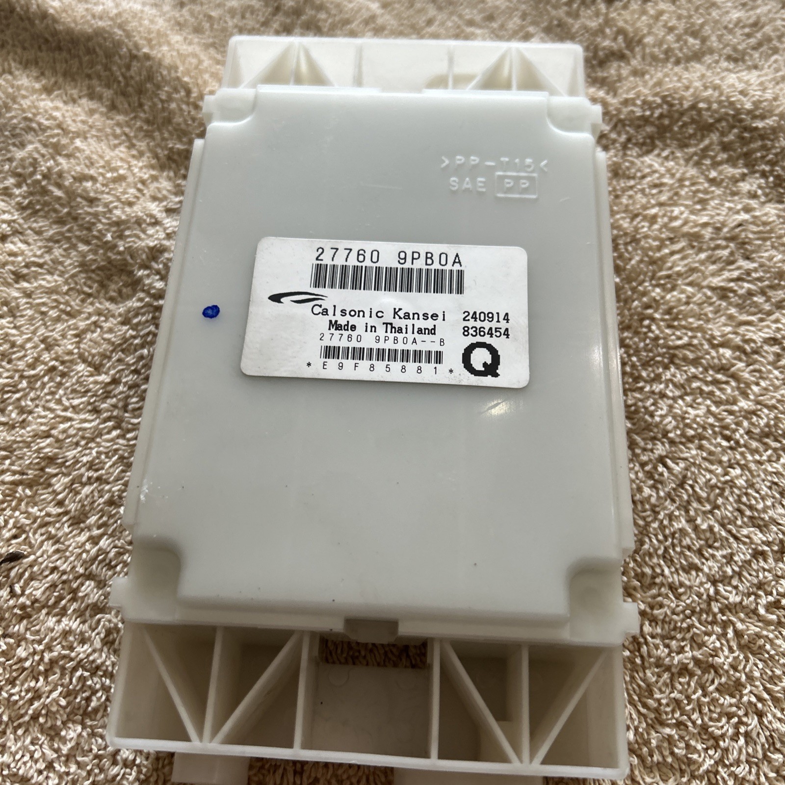 2015-2015 Nissan Pathfinder Temperature Control Module 27760 9pb0a G9154