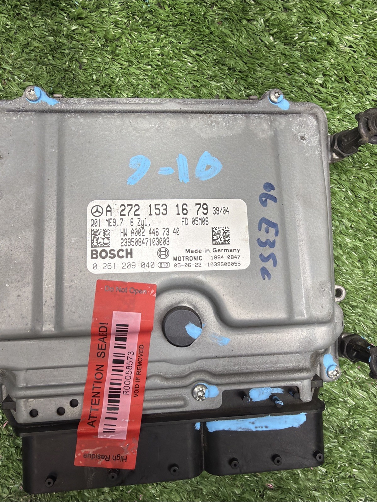 06-09 MERCEDES W211 E350 CLK350 ENGINE CONTROL UNIT ECU 2721534379 OEM