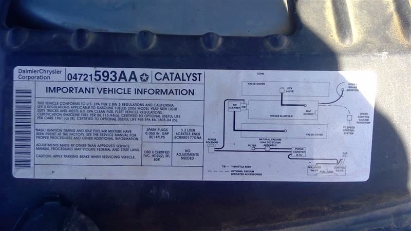 Chassis ECM Multifunction Fits 06-07 CARAVAN 28676024
