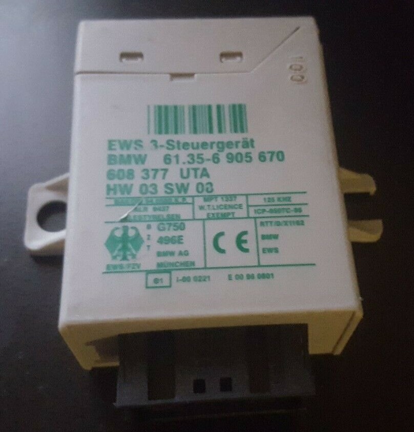 BMW E46 E39 E38 E83 E53 E85 E86 E52 3 5 7 X5 Z4 EWS 3 IMMOBILIZER CNTR UNIT EWS3
