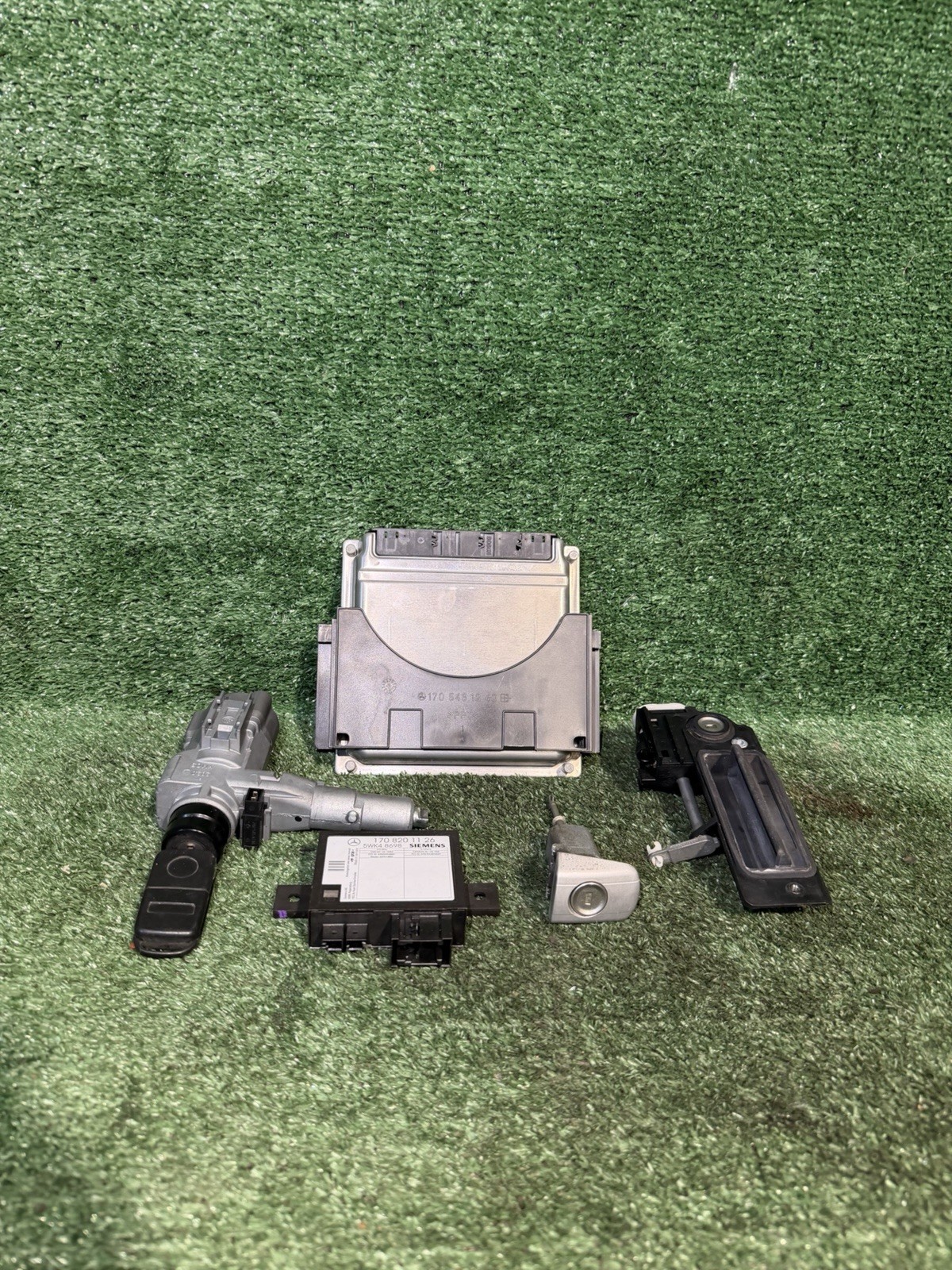 2001-2004 MERCEDES SLK320 ENGINE COMPUTER ECU ECM PCM COMPLETE SET A0275459332