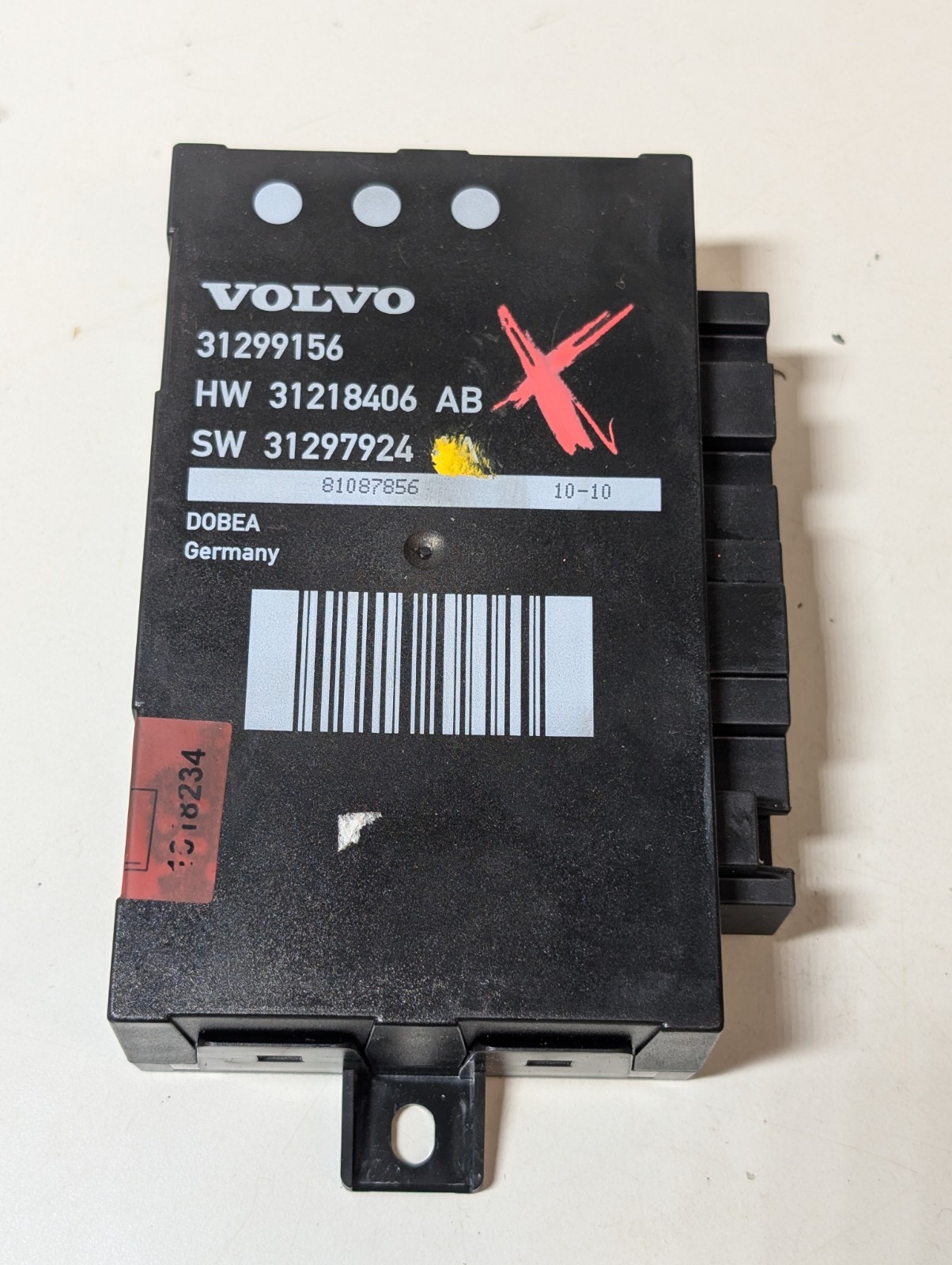 2010-2011 Volvo XC60 Tailgate Liftgate Door Control Unit 31299156 OEM