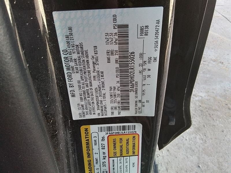 2020 Ford FUSION Engine ECM Electronic Control Module 1.5L OEM ID GS7A12A650BEA