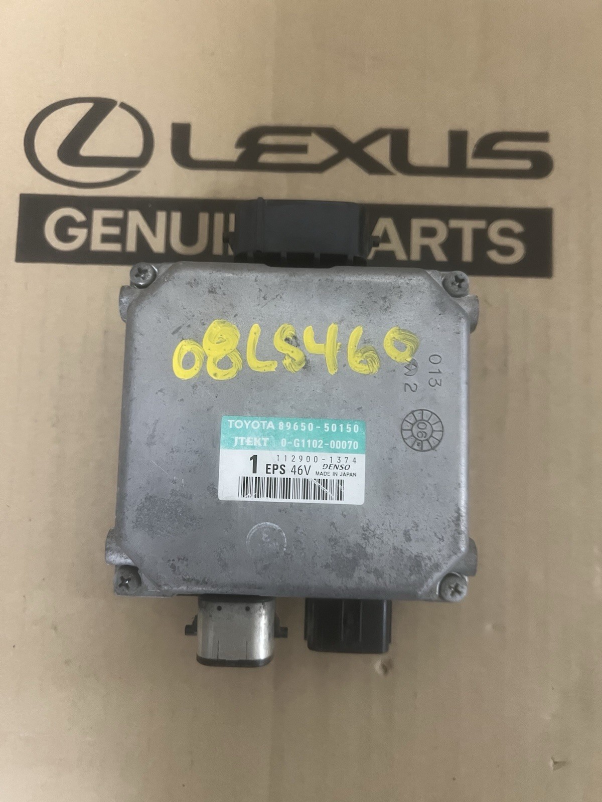2007 2008 2009 LEXUS LS460 POWER STEERING CONTROL MODULE 89650-50150