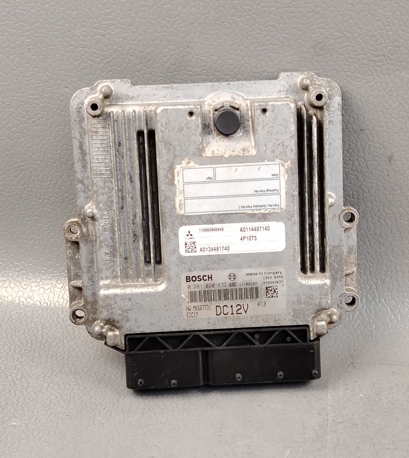 MITSUBISHI FUSO CANTER FE FB 4P10T5 ENGINE CONTROL MODULE ECU ECM ECD 0281020173