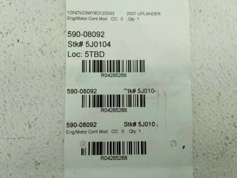 2007 CHEVROLET ACADIA COBALT MONTE CARLO ECM ECU Engine Brain Control Module OEM