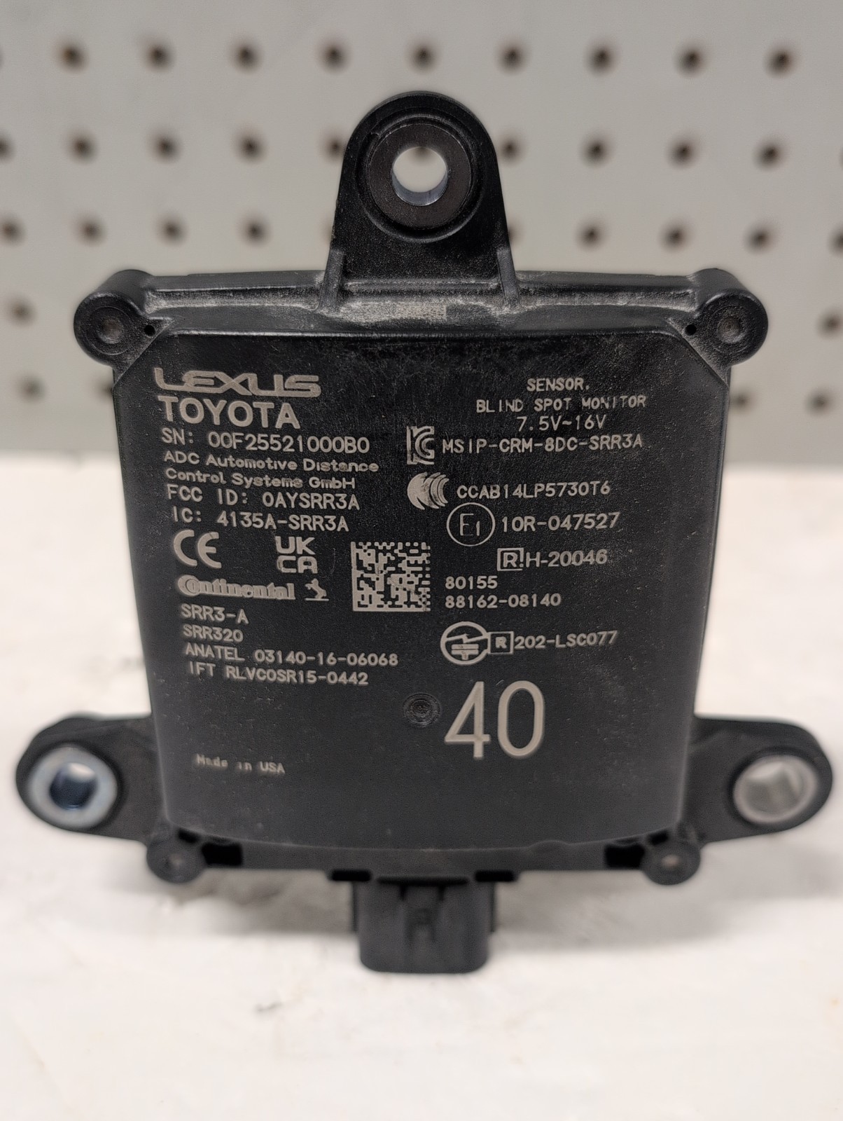 2024 2025 Toyota Sienna Blind Spot Sensor Radar Module 88162-08140 (1242)