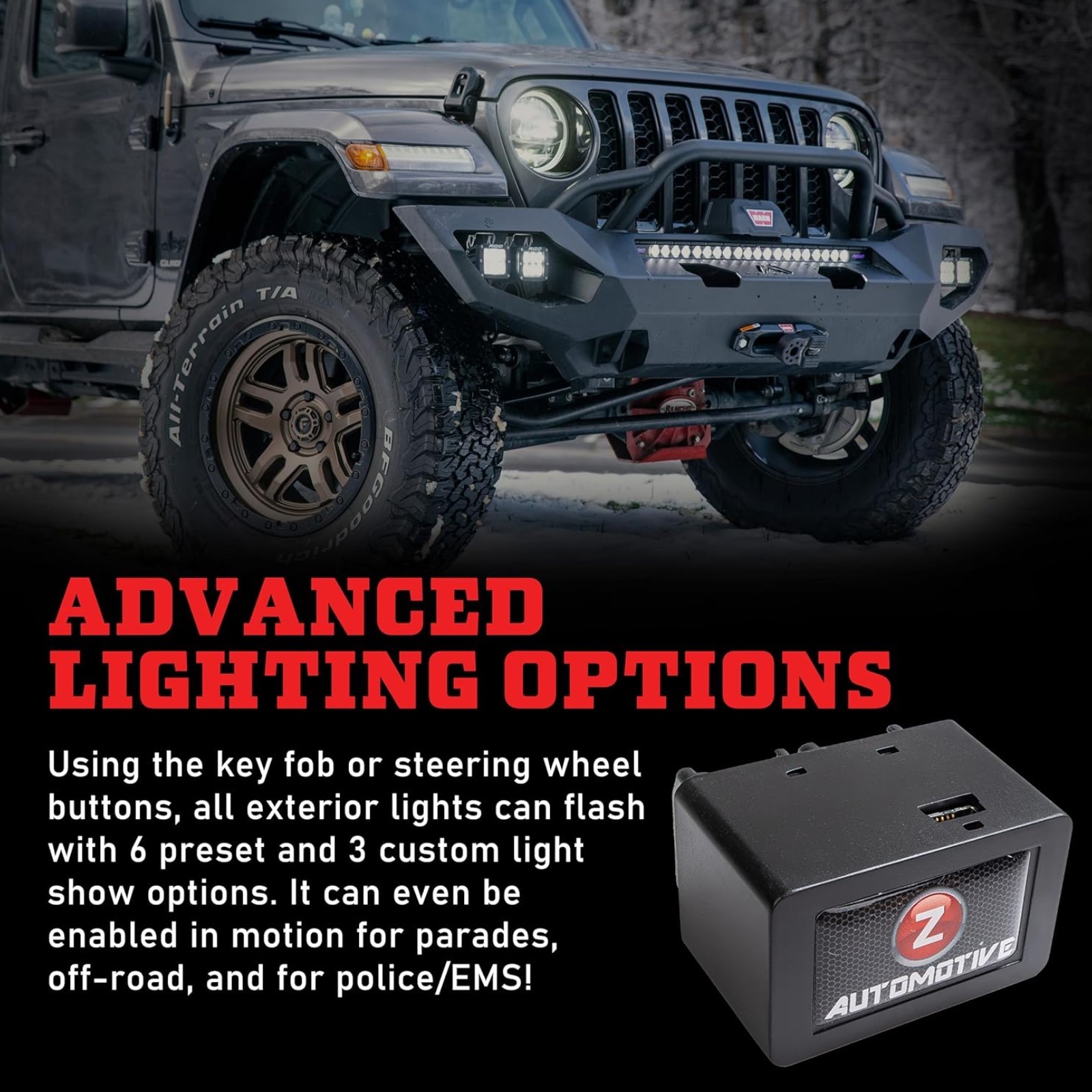Z Automotive OBD2 Plug-In Tazer JL Mini Module for Wrangler JL 4XE Gladiator JT