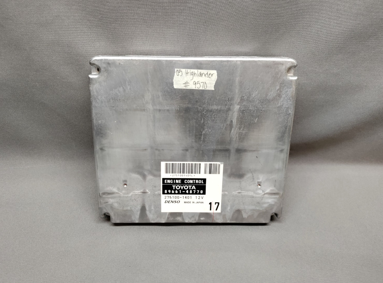 2005 Toyota Highlander Engine Computer 3.3L 4WD Automatic 89661-48770