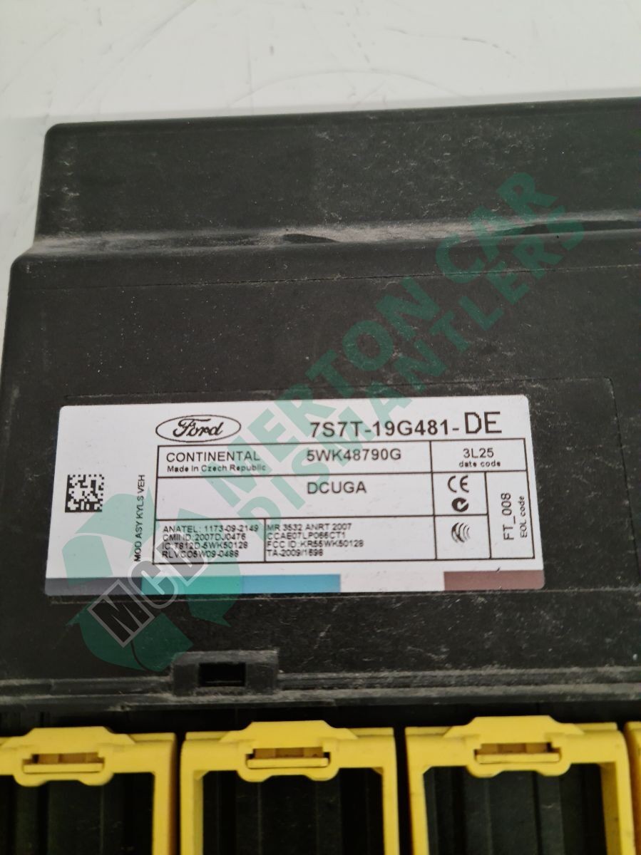 FORD S-max 2013 central locking module 7s7t19g481de 7s7t19g481de