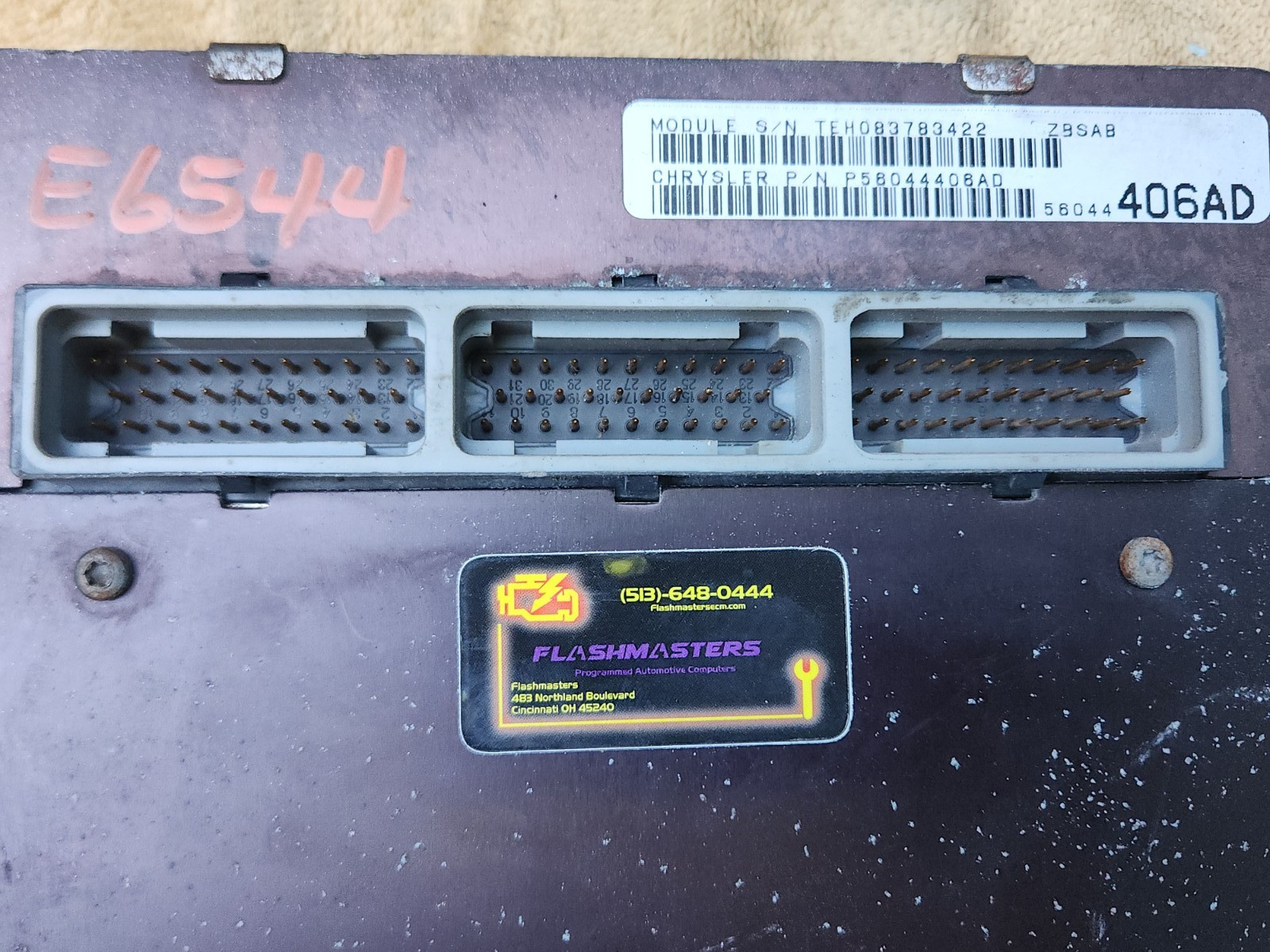 1996 1997 Jeep Grand Cherokee 4.0L ECM Engine Control Computer P56044406AD Reman