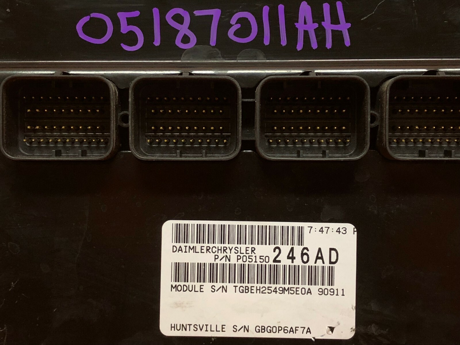 UPDATED VIN PLUG & PLAY 08 300 CHARGER ECM ECU COMPUTER PCM 2.7 V6 56029011AH
