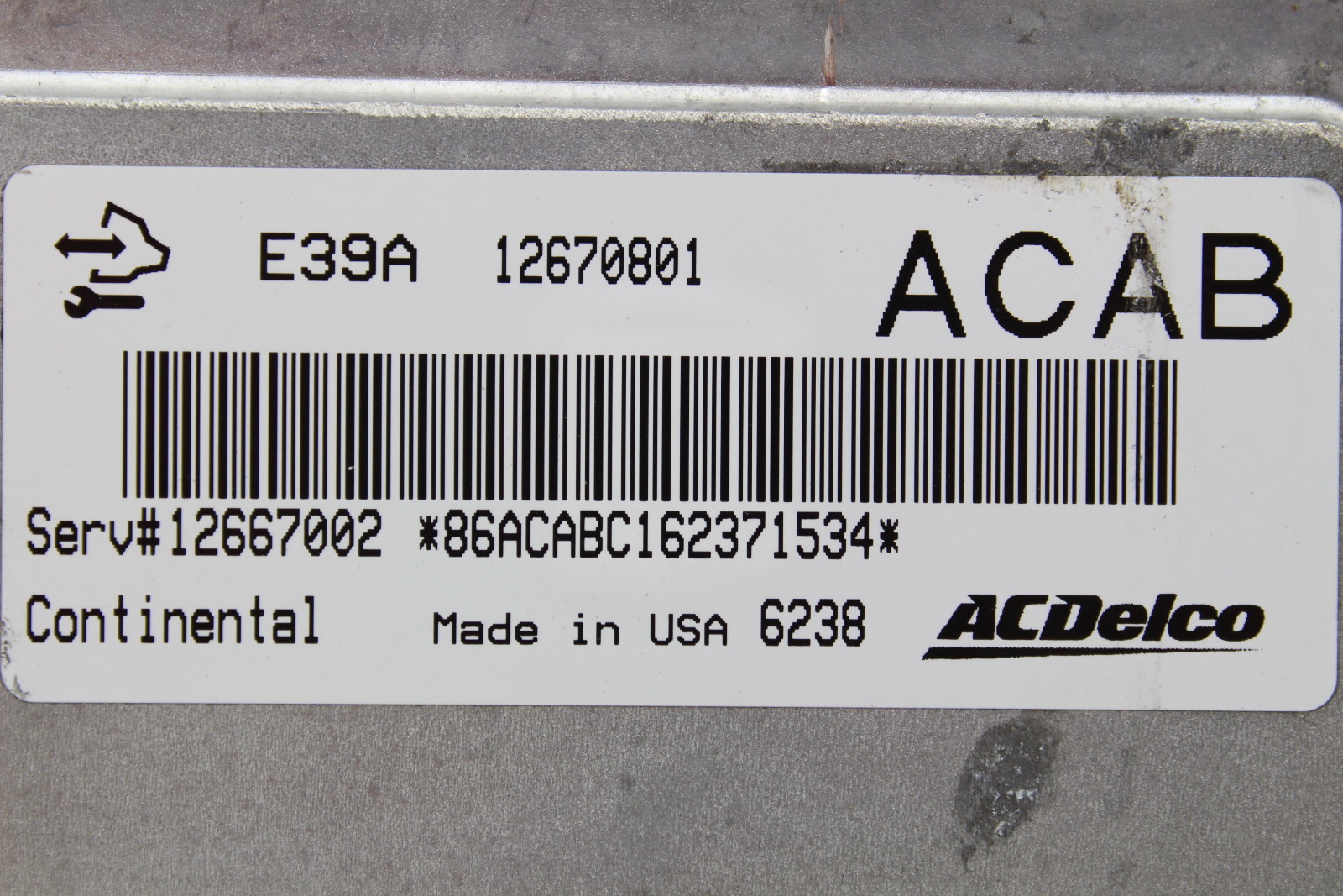 17 Chevrolet Malibu 12667002 Computer Brain Engine Control ECU ECM EBX Module