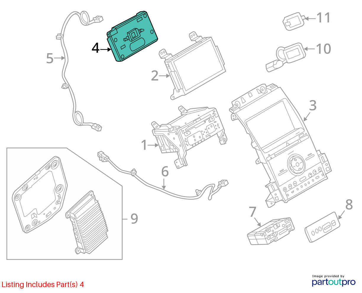 Chassis ECM Communication Voice Recognition Module Fits 16-19 TAURUS 4290623