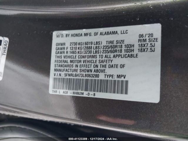 Used Engine Control Module (ECM) fits: 2020 Honda Odyssey electronic control mod