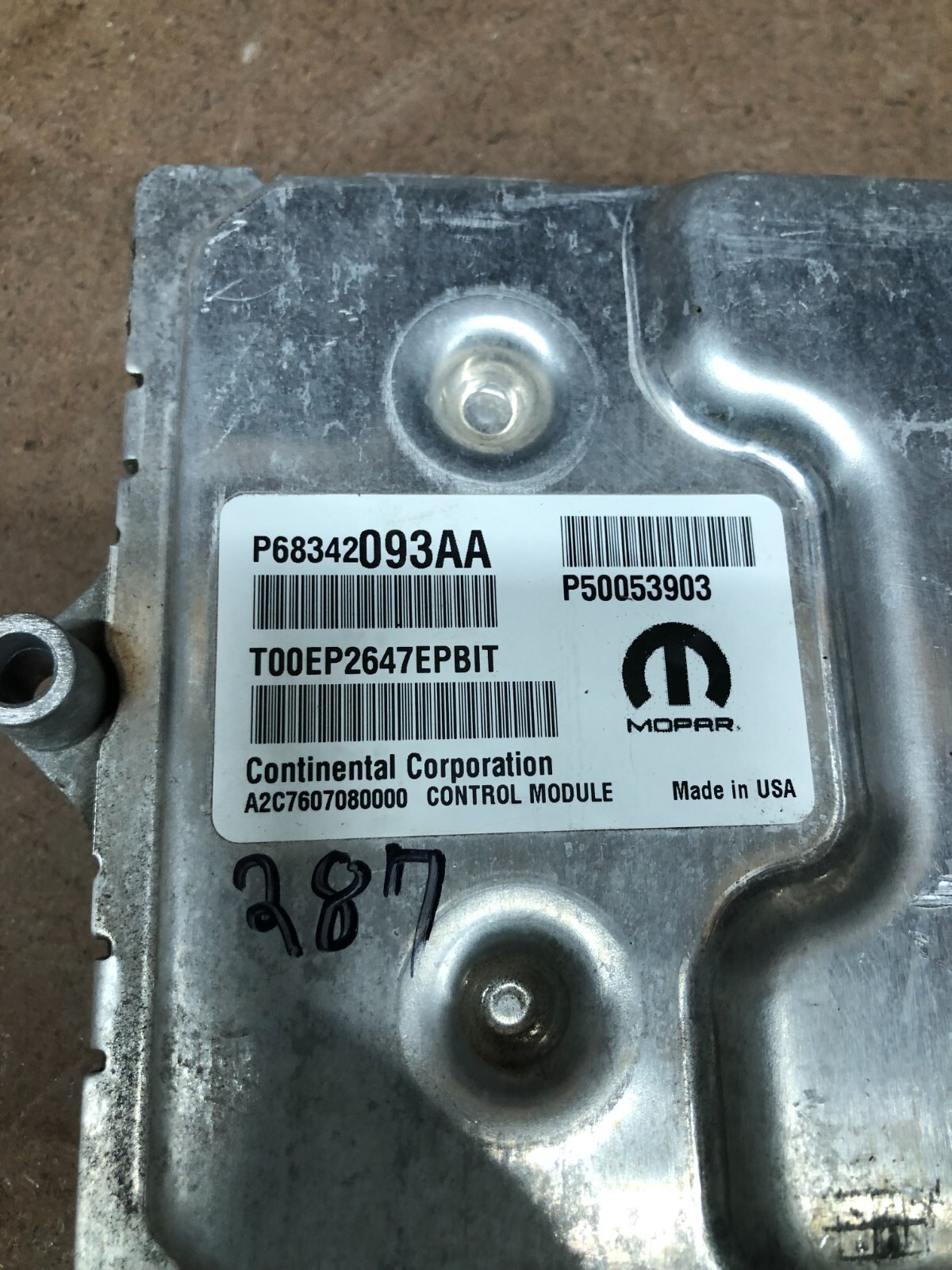2018 Jeep Cherokee 2.4L Engine Control Module ECU ECM OEM P68342093AA