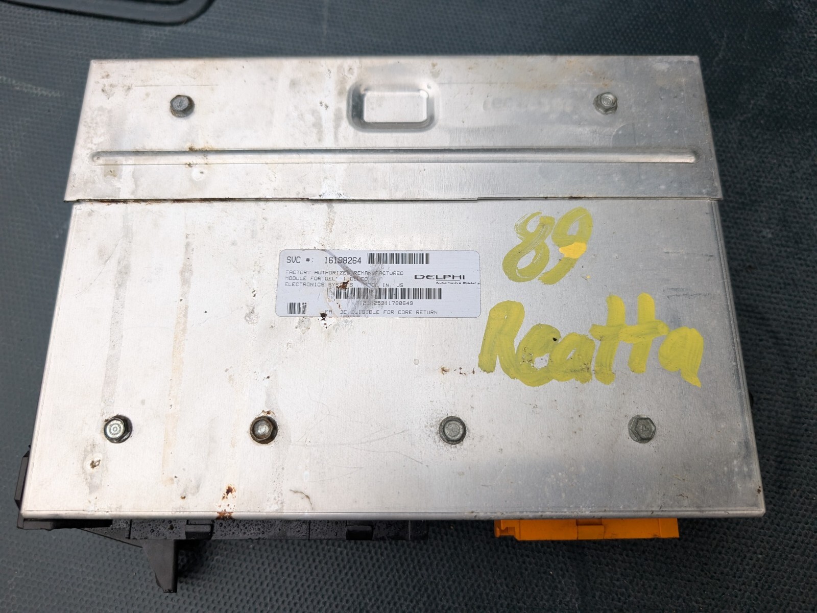 1989 Buick Riviera Reatta Engine ECU Computer 16198264 Memcal Prom APTN 3800 ECM