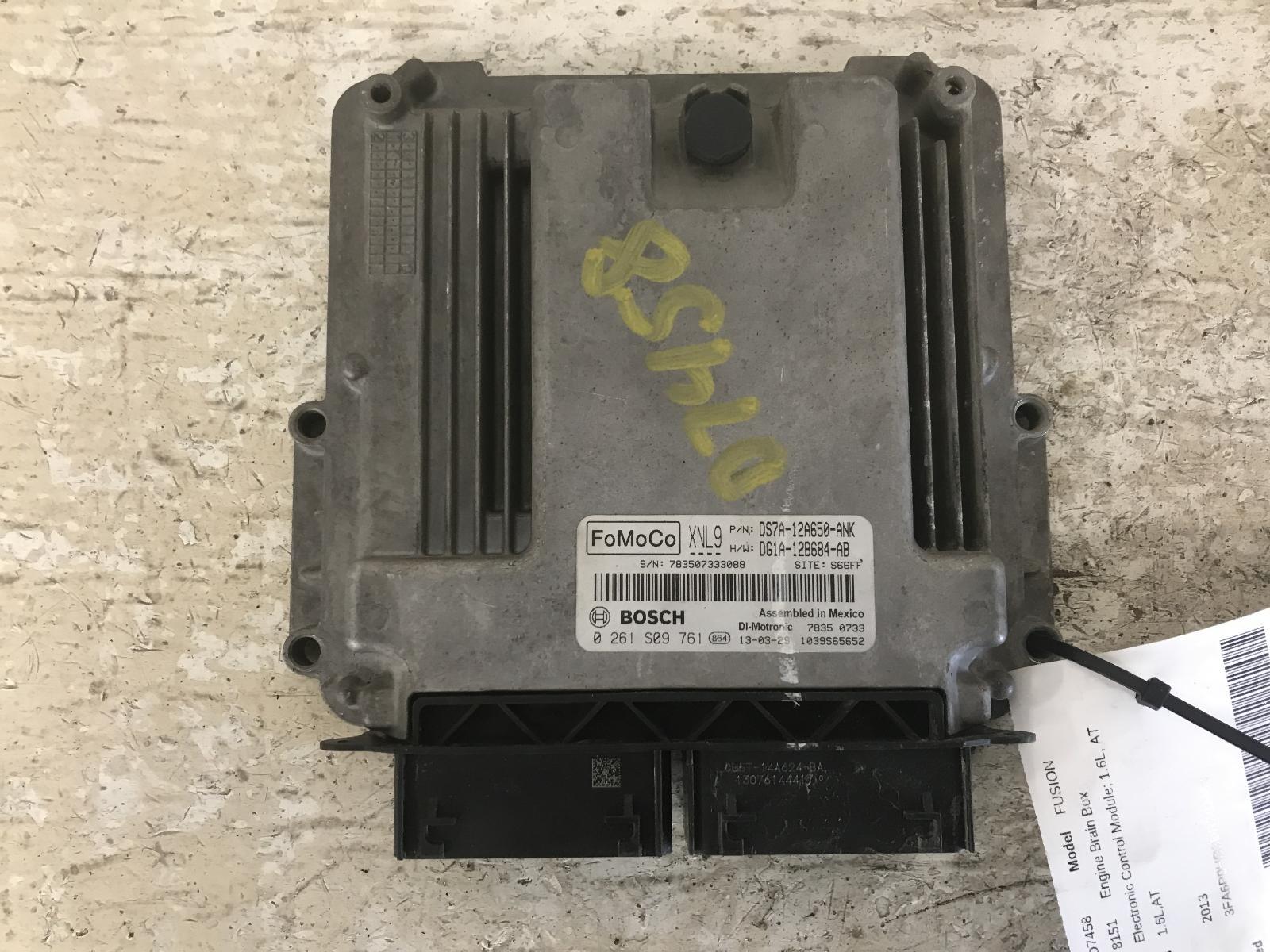 Used Engine Control Module (ECM) fits: 2013 Ford Fusion Electronic Control Modul