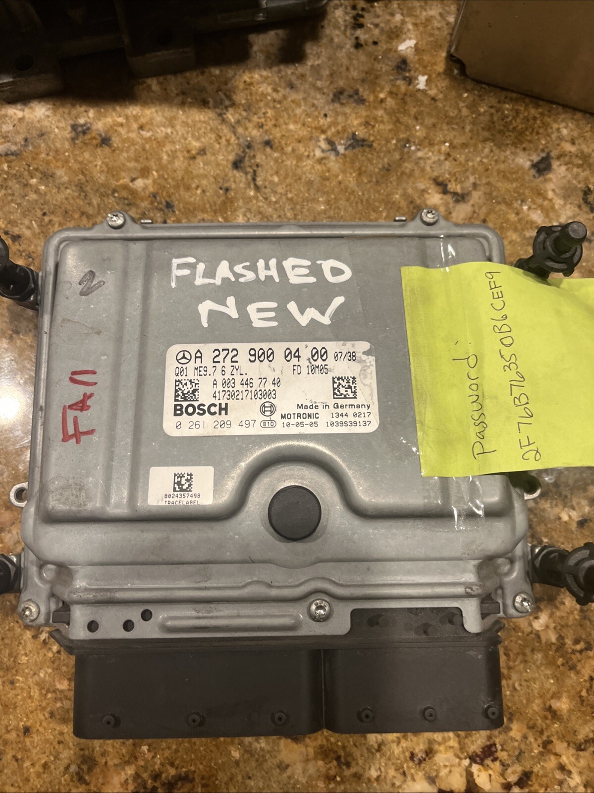 Mercedes W204 C300 E350 GLK350 M272 ECU Engine Control Unit 2721530592 FLASHED 2