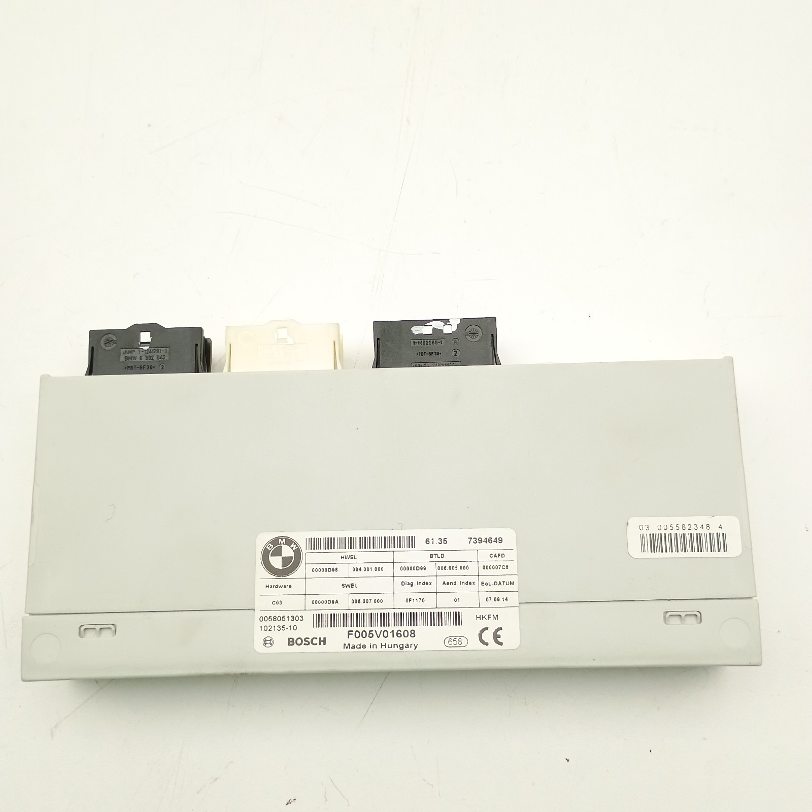 2009-2015 BMW F01 F02 750i REAR TRUNK LID LIFT CONTROL MODULE 61357394649 OEM
