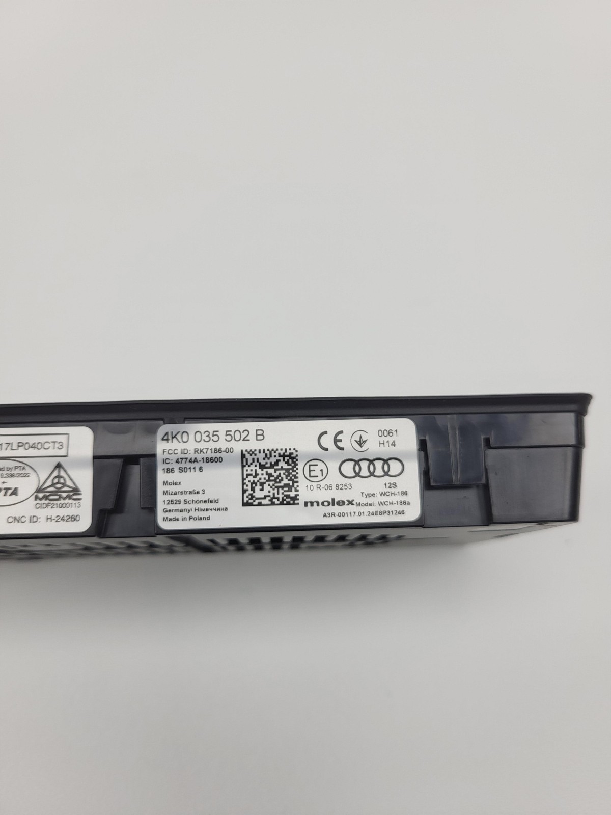 2024 Audi A5 Sportback Console Wireless Phone Charger Pad Module 4K0-035-502-B