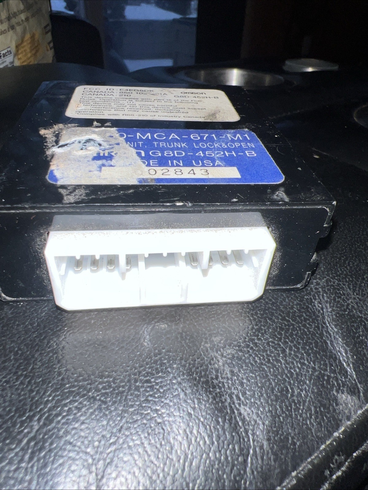 Omron G8D-452H-B Trunk Lock Open Unit SEE PHOTOS FREE SHIPPING
