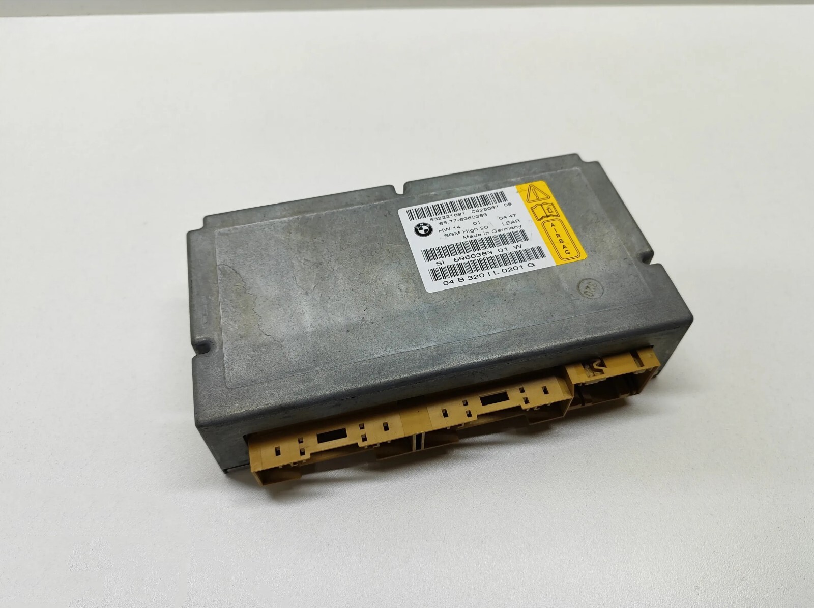 BMW 5 Series E60 E61 SRS Control Unit SGM High 20 Module ECU 6960383 65776975686